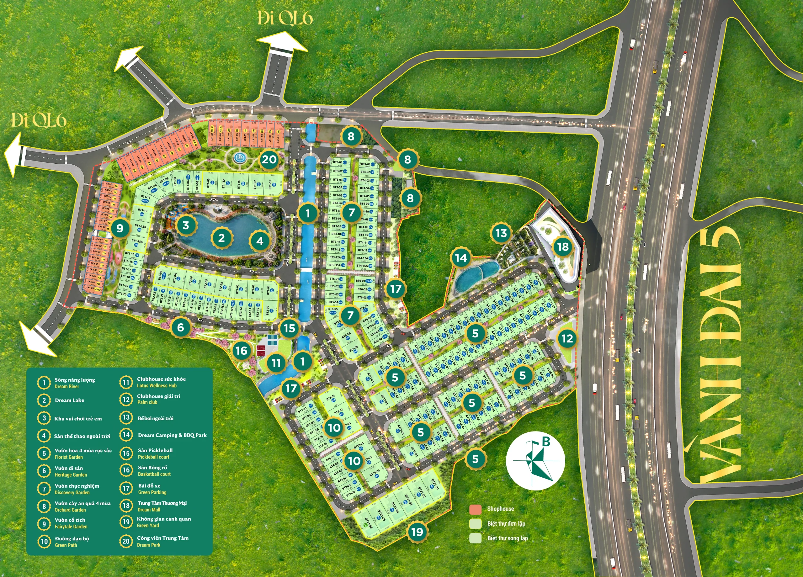 TỔNG MẶT BẰNG DREAM GARDEN CITY