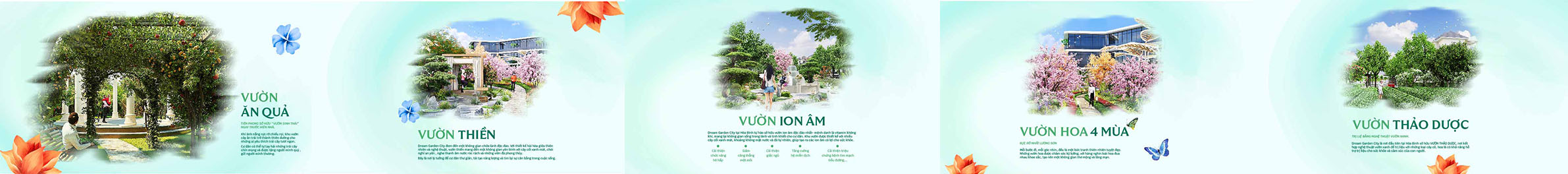 5 vườn xanh trải nghiệm độc đáo tại Dream Garden City