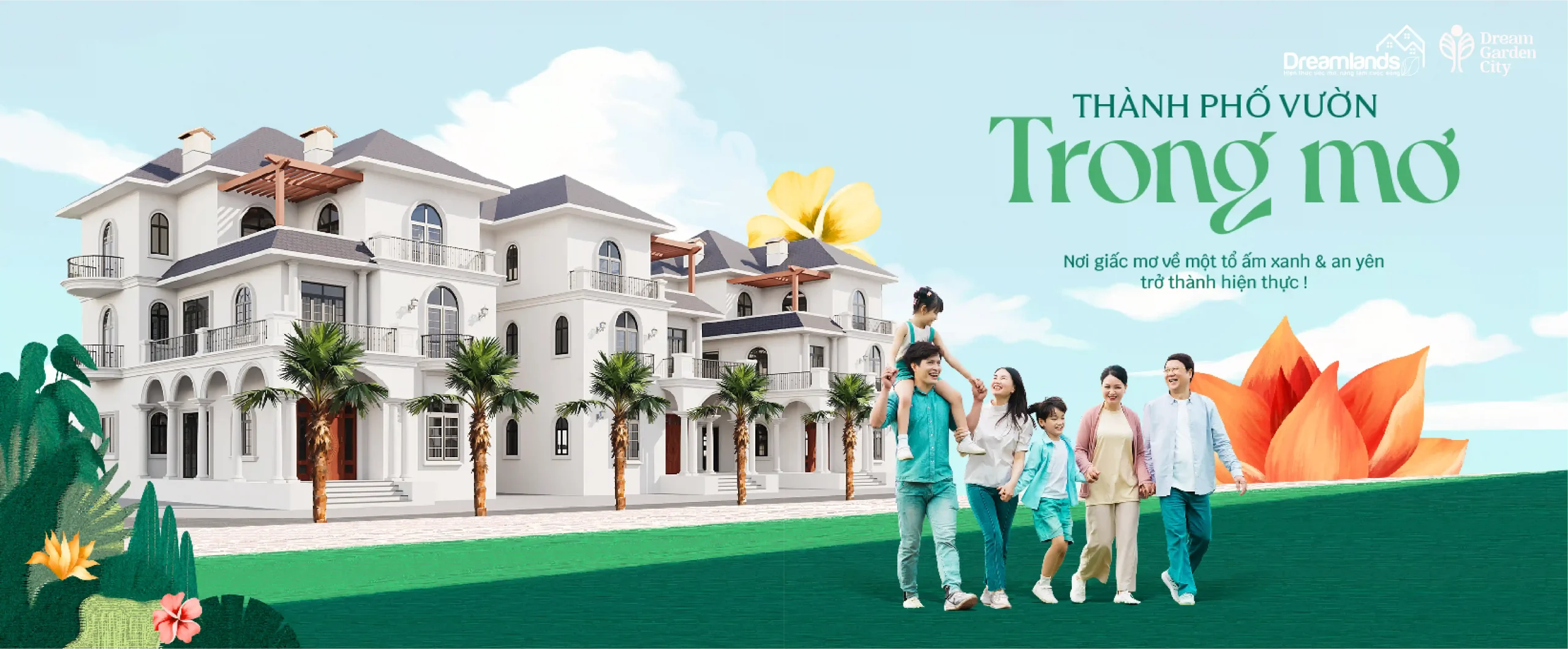 Gia đình an cư hạnh phúc tại khu đô thị Dream Garden City