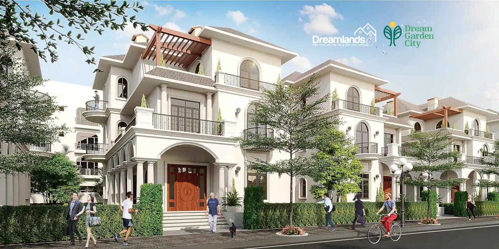 Biệt thự sang trọng Dream Garden City Lương Sơn Hòa Bình với sân vườn riêng