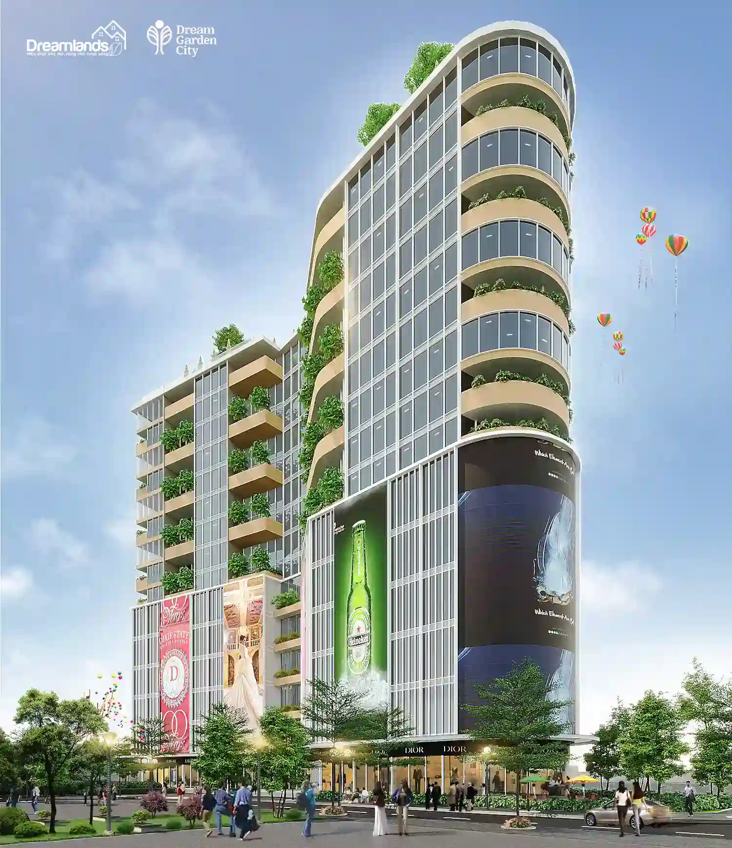 Trung tâm thương mại và dịch vụ Dream Garden Center tại Dream Garden City