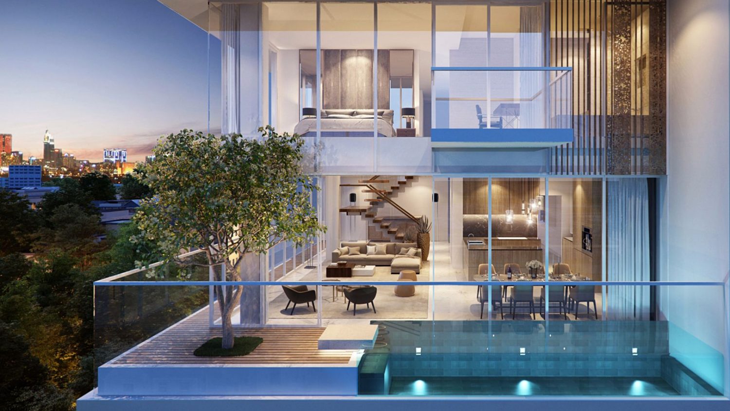 Căn hộ Penthouse là biểu tượng của sự sang trọng và xa hoa trong thiết kế bất động sản