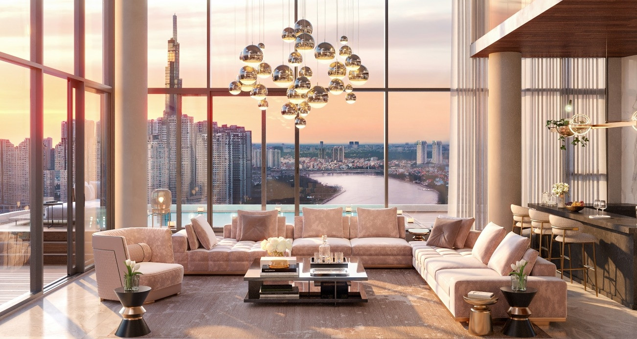 Căn hộ Penthouse có view ngắm toàn cảnh thành phố