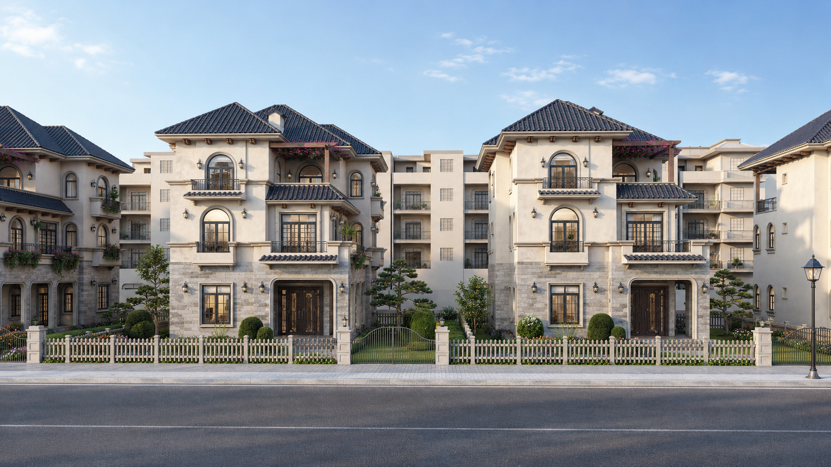 Mẫu biệt thự Dream Garden City phong cách kiến trúc Địa Trung Hải