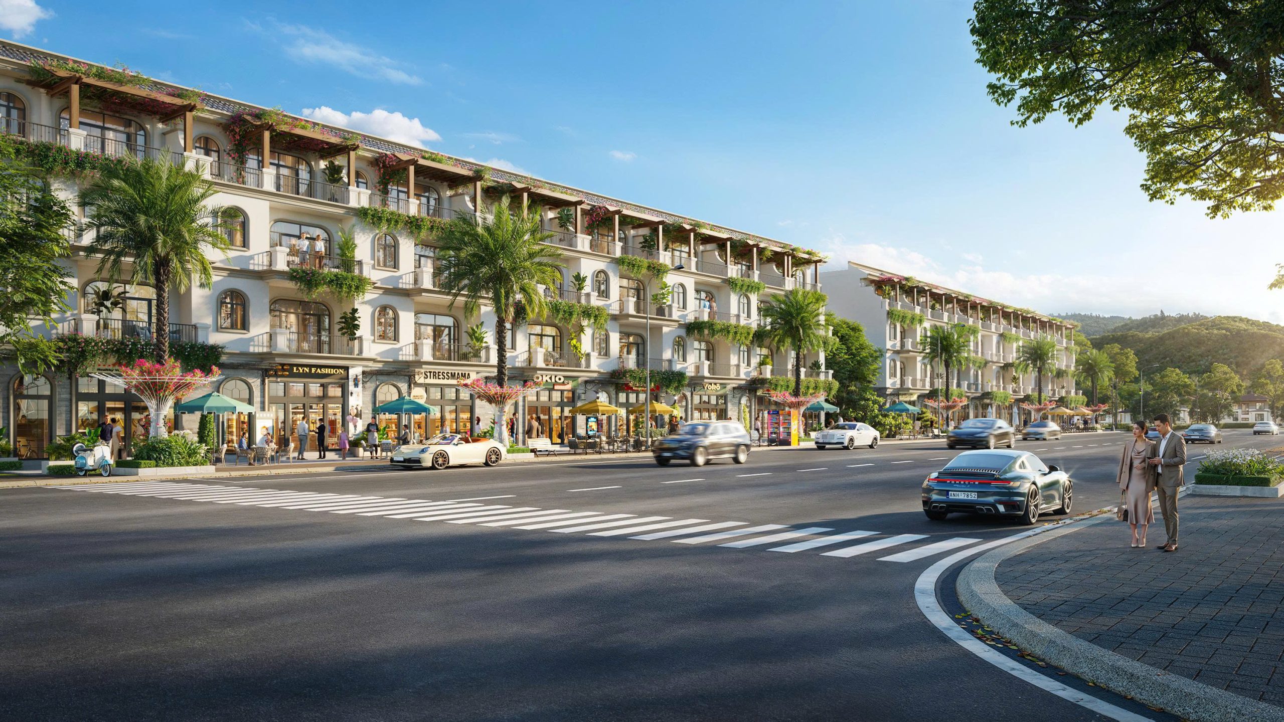 Tổng thể shophouse Dream Garden City tại xã Lương Sơn