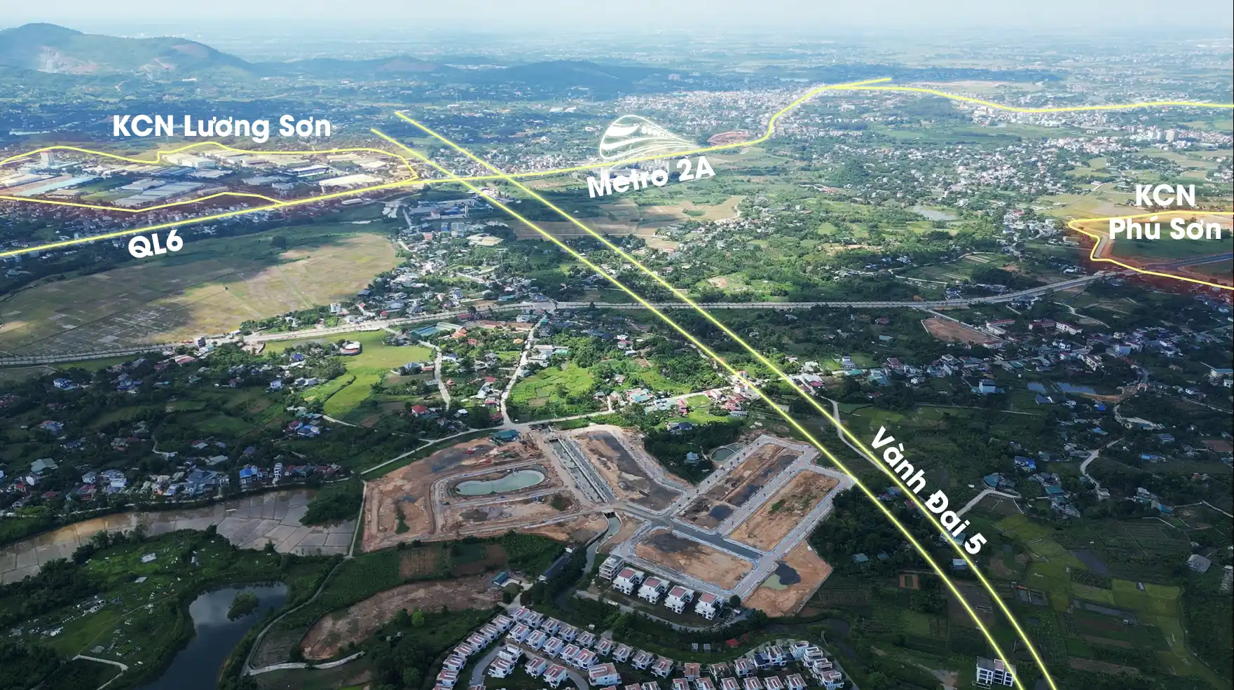 Kết nối Dream Garden City với KCN Lương Sơn và KCN Phú Sơn