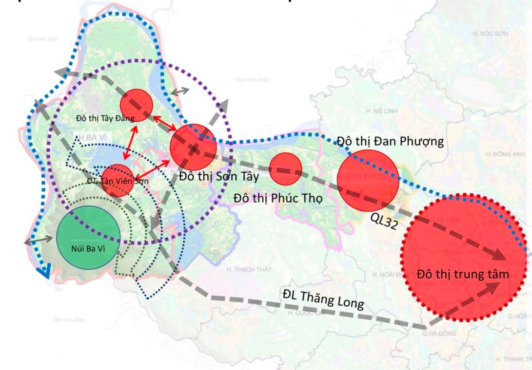 Cực tăng trưởng Sơn Tây – Ba Vì phía Tây Bắc Hà Nội