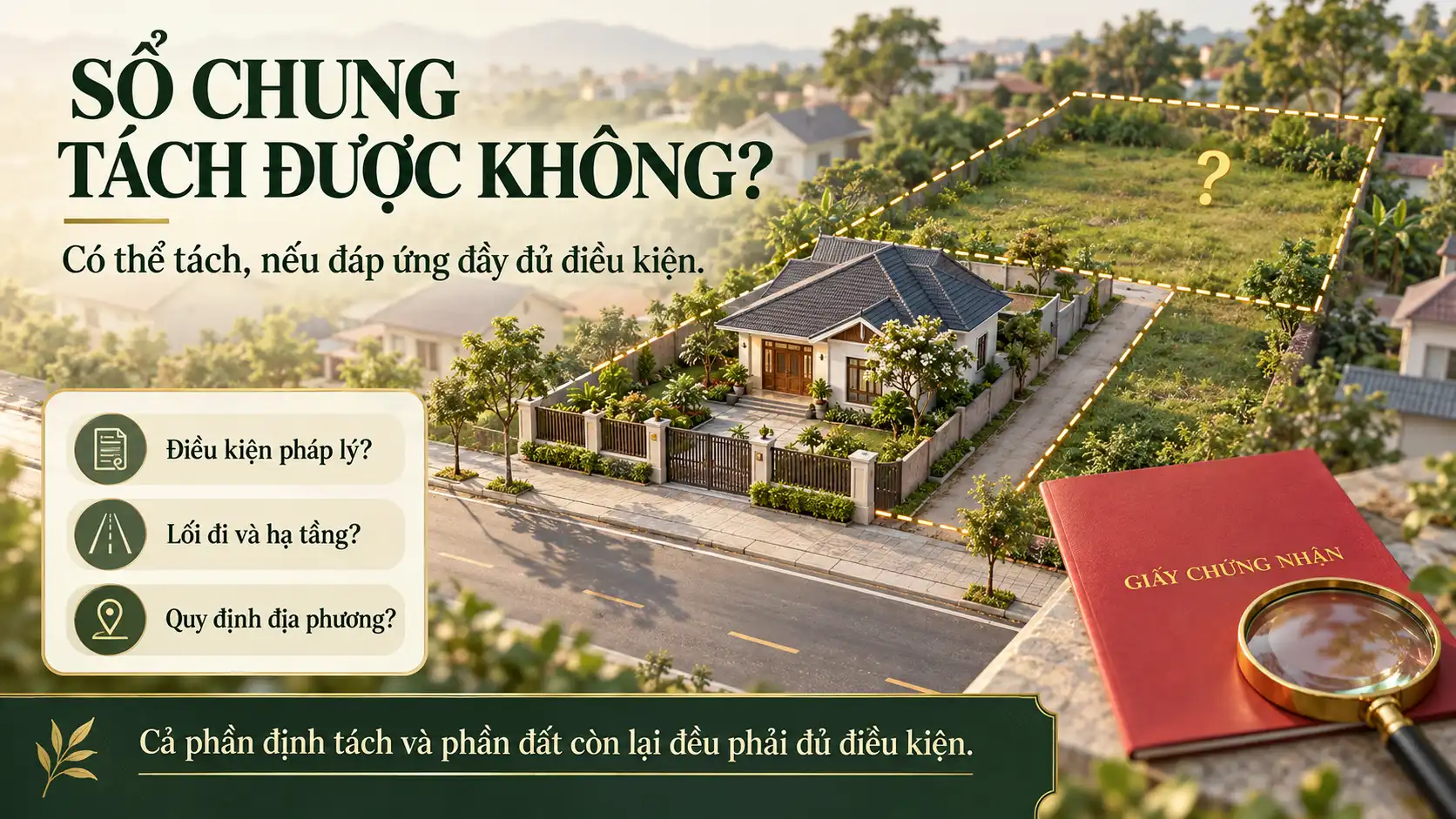 Sổ chung tách được không