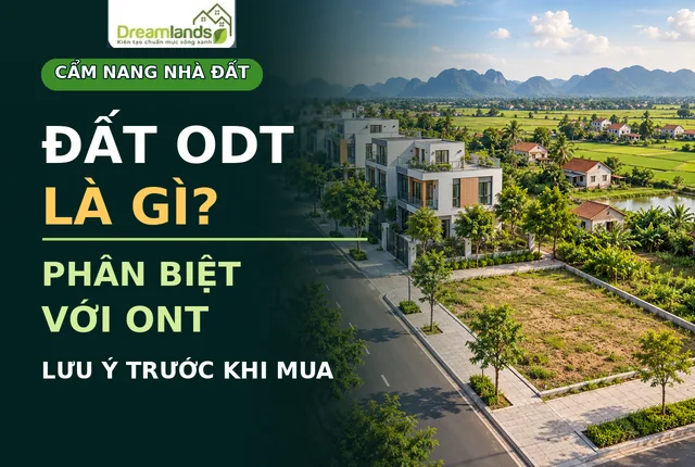 Đất ODT là gì? Phân biệt với ONT và lưu ý trước khi mua