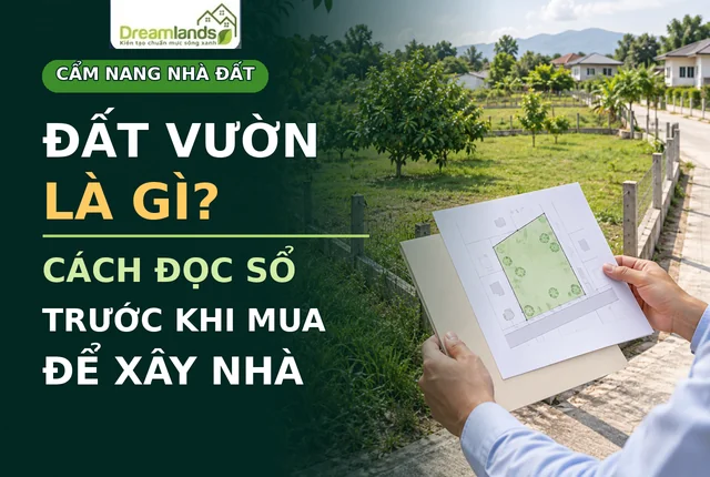 Đất vườn là gì? Cách đọc sổ trước khi mua để xây nhà