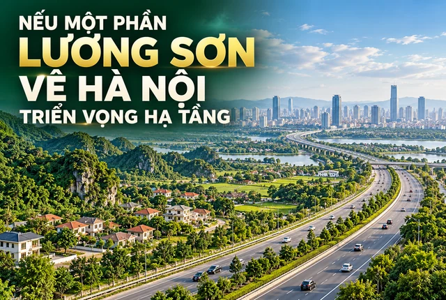 Nếu một phần Lương Sơn về Hà Nội: Triển vọng hạ tầng
